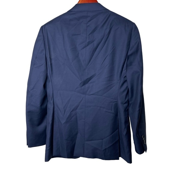 Suitsupply Navy Tailored Fit Lazio single breasted Pure S110's Wool Blazer sz 38 - Picture 4 of 14